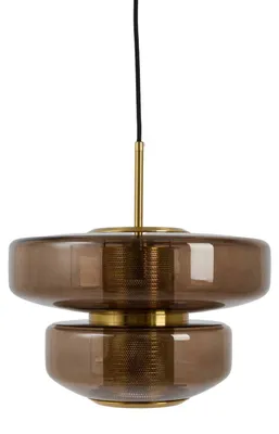 Productafbeelding van Unieke hanglamp Meyara Ø 35cm bruin