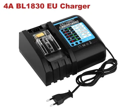 Immagine prodotto di Batteria di ricambio - Batteria agli ioni di litio - Compatibile con BL1830, BL1840, BL1850, BL1860 - 18 V - 9000 mAh - Caricabatterie da 4 A