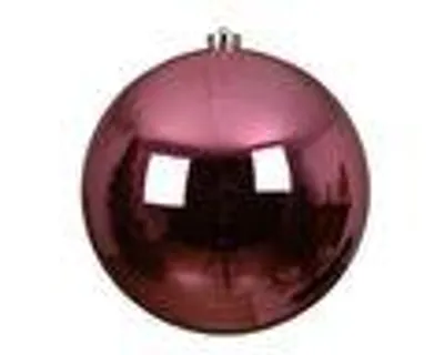 Produktbild von Weihnachtskugeln Kunststoff 20cm 1 Stück - Blütenrosa