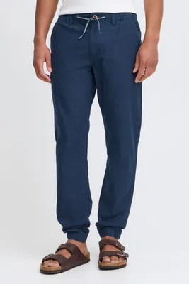 Produktbild von BLEND BHLennik Herren Leinenhose Lange Stoffhose Hose mit Kordelzug Eingrifftaschen Leinenmix Regular fit