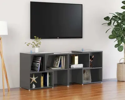 Produktbild von The Living Store TV-Schrank Hochglanz-Grau 104x30x52cm Holzwerkstoff