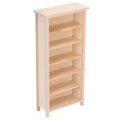 Zdjęcie produktu dla miniaturowy regał w skali 1:12 do domku dla lalek Symulacja mebli do dekoracji domku dla lalek Zwykły kolor