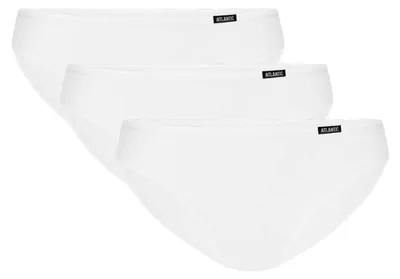 Produktbild von Damen Slip Atlantic sportlich aus Baumwolle Weiß 3BLP-602 XL