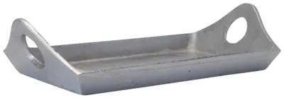 Produktbild von Tablett Serviertablett Alu matt Dekotablett 35x19cm Obsttablett