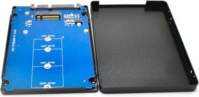 Image de CoreParts MSNX1001B Speicherlaufwerksgehäuse 2.5"  SSD-Gehäuse Schwarz (NGFF)