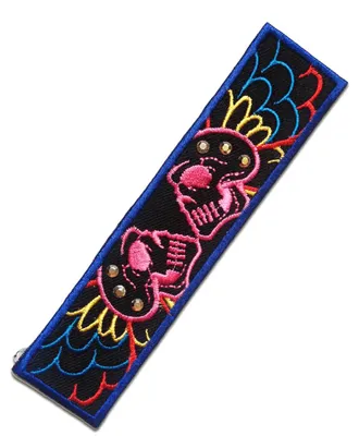 Produktbild von Muster - Aufnäher, Bügelbild, Aufbügler, Applikationen, Patches, Flicken, Zum Aufbügeln, Größe: 12.7 x 3.1 cm