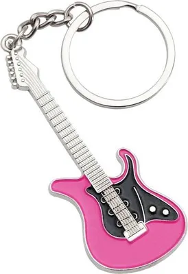 Produktbild von keepdrum Schlüsselanhänger E-Gitarre in Pink