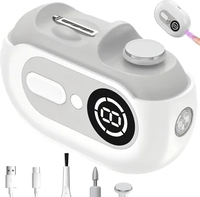 Produktbild von Elektrischer Nagelknipser für Familie & Senioren, sanft & leise, Nagelpflege Set mit USB-Ladekabel, perfektes Geschenk für Kinder, Erwachsene, Senioren