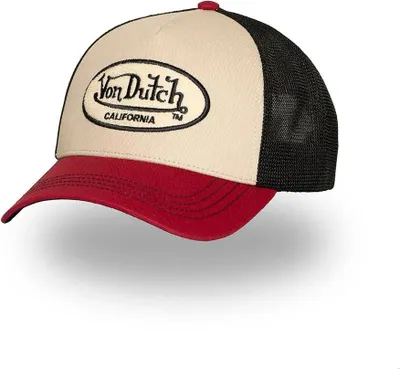 Produktbild von Von Dutch Originals Trucker Cap - CALIFORNIA TERRY PATCH Mesh Cream