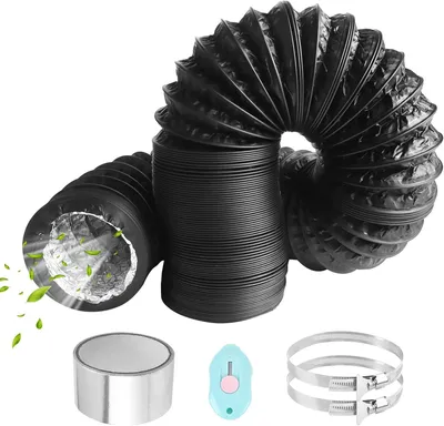 Produktbild von Flexibler Drainageschlauch 80 mm 6 m, PVC Aluminium, für Klimaanlage