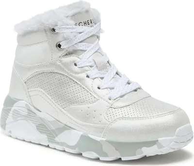 Produktbild von Skechers Damen Winterstiefeletten UNO LITE - CAMO DAZZLE 29980-34, 29980-36, 29980-37 SKE-310485L silver/gray 36