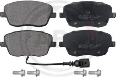 Produktbild von A.B.S. 37338 - OE 6Q0 698 151C Bremsbelagsatz für Polo 9N, Roomster 5J, Fabia II 54, Fabia I 6Y, Ibiza 6L, Cordoba 6L