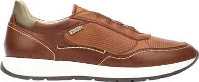 Produktbild von Pikolinos Herren Sneaker Leder Slipper Kontrastsohle lose Einlagen Getafe M2B-6284C1, Größe:42 EU, Farbe:Braun