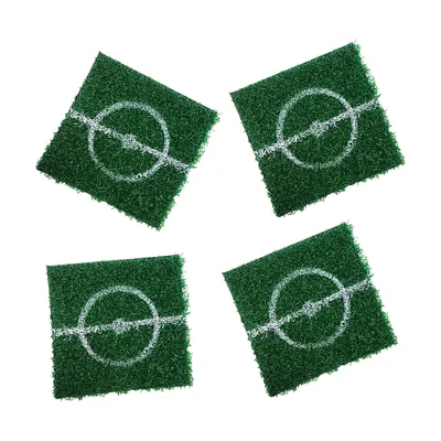Produktbild von Fußball Untersetzer Fussball Party Deko Fußballfeld Bierdeckel im 4er Set