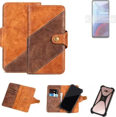 Produktbild von K-S-Trade Handyhülle Schutzhülle Bookstyle Case Wallet-Case kompatibel mit Motorola Moto G Power (2021) Cover Klapphülle Kantenschutz Smartphone