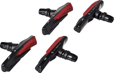Produktbild von XLC BS-V03 Cartridge V-Brake Bremsschuhe 72 mm, schwarz/rot (2 Paar)