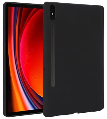 Immagine prodotto di Per Samsung Galaxy Tab S10 Plus / S9 Plus FE Plus / S8 Plus Custodia in silicone TPU Custodia per tablet Copertura ultrasottile Nero