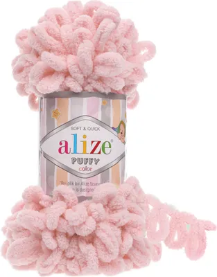 Produktbild von 100g Strickgarn Alize Puffy, patentierte Neuheit, Schlaufen-Stricken ohne Nadeln