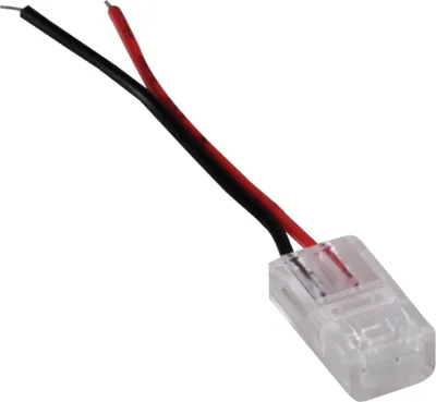 Obrázek produktu pro Napájecí konektor pro 8mm 2-pinové LED COB pásky jednostranný 12-24V DC 3A 317964 Polux