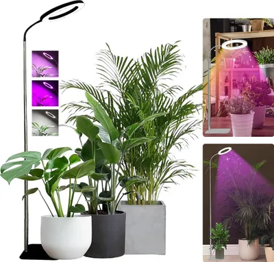 Produktbild von 72Leds Grow Lamp 22-155cm výška nastavitelná, Rostlinná lampa Led plné spektrum pro velké rostliny Kvetoucí pokojové rostliny, 3 režimy, časovač, 10 jasů