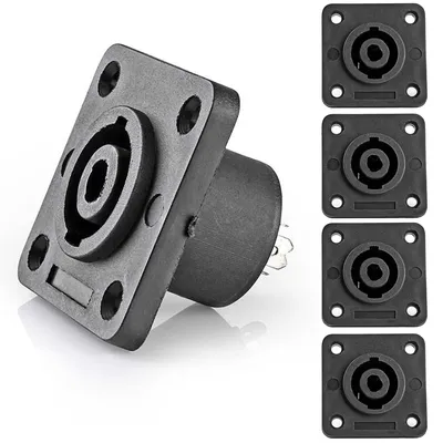 Produktbild von 4x PA Lautsprecheranschluss Einbaubuchse 4-Pol Boxen Kupplung Speakon®Kompatibel