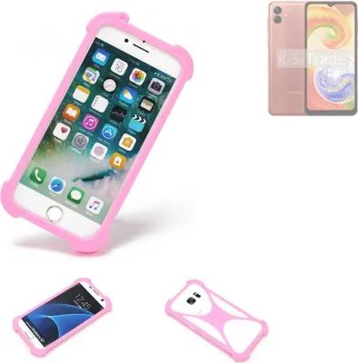 Produktbild von K-S-Trade Handy Hülle kompatibel mit Samsung Galaxy A04 Schutz Hülle Bumper Silikon Schutz Hülle Cover Case Silikoncase Silikonbumper TPU Softcase