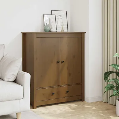 Produktbild von vidaXL Highboard Honigbraun 83x41,5x100 cm Massivholz Kiefer