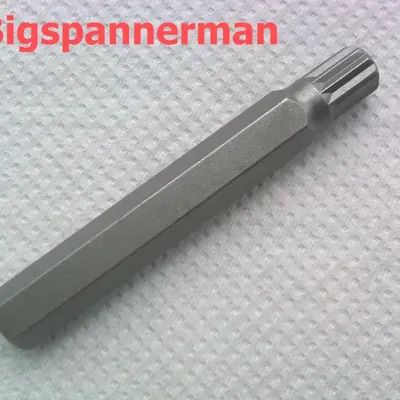 Produktbild von M10 Vielzahn Bit, 12-Punkt, Cr-V Stahl, 75mm