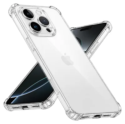 Zdjęcie produktu dla Techsuit Shockproof Clear Silicone etui na iPhone 16 Pro – przezroczyste