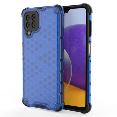 Produktbild von Honeycomb Etui Case Hlle fr Samsung Galaxy A22 4G Blau