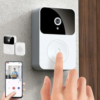 Produktbild von Smart Videodeurbel mit Nachtsicht - Drahtlose Hausbegehung - Beveiligung mit 2 Wegekommunikation - Betrieb über App und WiFi - HD-Nachtvisierung
