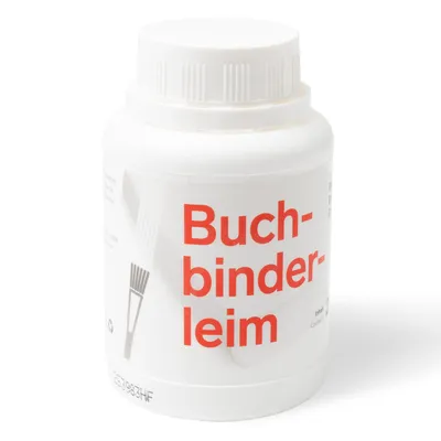 Produktbild von Modulor Buchbinderleim, 250 g, transparent aushärtender Kunstharz Dispersionsleim in der Kunststoff-Dose, Leim für Karton und Pappe, farblos