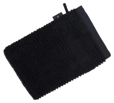 Produktbild von Vossen - Frotteehandtuch Waschhandschuhe "Tomorrow" LT4753 (Einheitsgröße) (Schwarz)