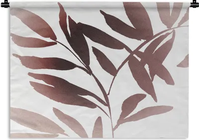 Obrázek produktu pro MuchoWow® Tapiserie Věšení na zeď Listy - Design - Abstraktní 60x45 Tapiserie dekorace Nástěnná šála