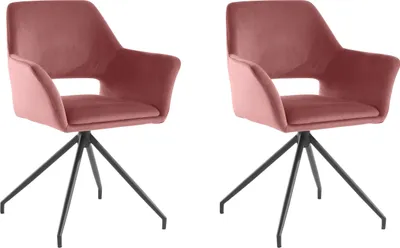 Produktbild von Vienna | Sessel in Rosa Velours, 2er-Pack