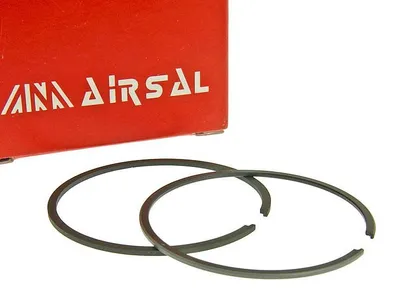 Obrázok produktu pre Sada piestnych krúžkov Airsal Racing, 76,6 ccm, 50 mm, pre modely Rieju MRT 50 a Beta RR 50 Enduro