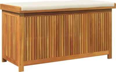 Produktbild von Outdoor-Kissenbox 113x50x60,5 cm Massivholz Akazie