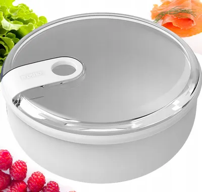 Zdjęcie produktu dla Rotho 1056801023WS, Pojemnik, Okrągły, 0,75 l, Biały, Plastik, 82 mm