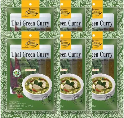 Image de Aromax mélange d'épices pour curry vert, paquet de 6