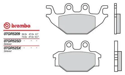 Image de Plaquettes de frein BREMBO moto 07GR5209