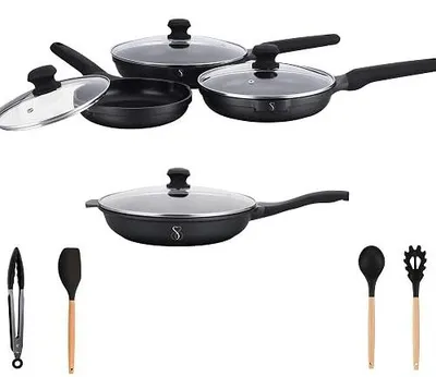 Zdjęcie produktu dla Patelnie nieprzywierające zestaw 4 szt. 20/24/28/32 cm indukcyjne