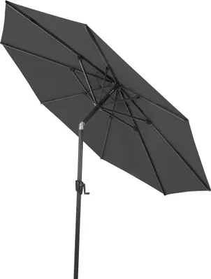 Produktbild von Siena Garden Bosco Mittelstockschirm anthrazit/anthrazit Ø 300 cm Gestell Aluminium UPF50+