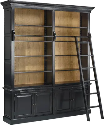 Produktbild von Shabby-Chic-Bibliothek aus Kiefernholz, 4 Türen