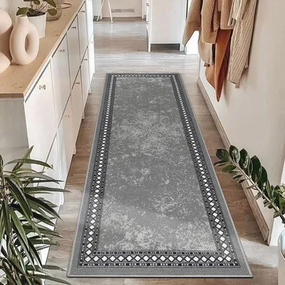 Zdjęcie produktu dla Antypoślizgowa wykładzina podłogowa do przedpokoju i kuchni – gładka, wymiary 65 x 180 cm – zmywalna i wytrzymała