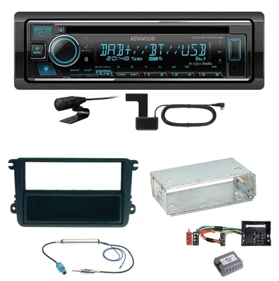 Produktbild von Kenwood KDC-BT740DAB Digitalradio Einbauset für Golf 5 6 Passat 3C CC B7 Touran