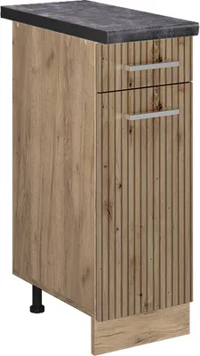 Obrázek produktu pro Spodní skříňka kuchyňské linky Vicco R-Line Řemeslný dub 30 cm , PD Antracit, Model 49145