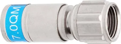 Produktbild von Hirschmann F 6 TD QM 7.0, F-Typ, F, A++, Nickel/Zinn, 5 - 3000 MHz, 75 Ohm