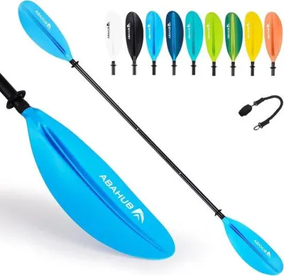 Produktbild von Kajakpaddel verstellbar 220-240 cm - Doppelpaddel für Kajak und Kanu mit Paddelschnur