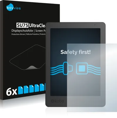 Produktbild von 6x Für Kobo Aura Edition 2 Schutzfolie Savvies Displayschutz Display Schutz Folie Klar Transparent