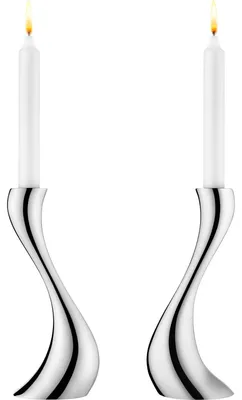 Obrázok produktu pre Georg Jensen – Držiak na sviečky Cobra, 20 cm, sada 2 kusov